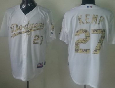 Los Angeles Dodgers 27 Matt Kemp White MLB Jerseys Camo Number Los Angeles Dodgers 27 Matt Kemp White MLB Jerseys Camo Number
