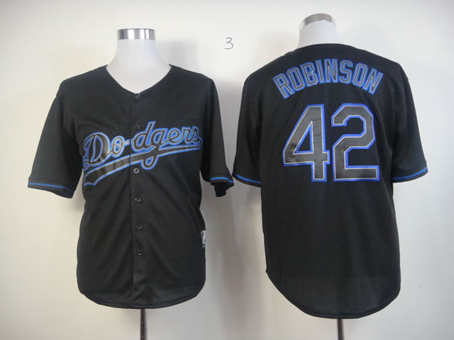 MLB Los Angeles Dodgers 42 robinson Black Fashion Jersey MLB Los Angeles Dodgers 42 robinson Black Fashion Jersey