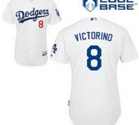 Los Angeles Dodgers #8 Shane Victorino Cool Base home white Jersey Los Angeles Dodgers #8 Shane Victorino Cool Base home white Jersey