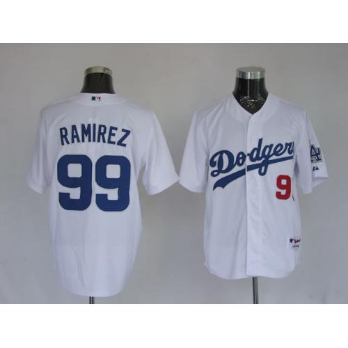 Jerseys Los Angeles Dodgers 99 Manny Ramirez White Jerseys Los Angeles Dodgers 99 Manny Ramirez White
