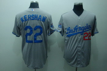Los Angeles Dodgers 22 Clayton Kershaw Gray Jerseys Cool base Stitched MLB Jersey Los Angeles Dodgers 22 Clayton Kershaw Gray Jerseys Cool base Stitched MLB Jersey