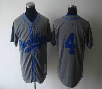 LOS ANGELES DODGERS 4 GREY THROWBACK 1945 JERSEYS LOS ANGELES DODGERS 4 GREY THROWBACK 1945 JERSEYS