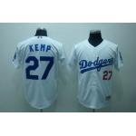 mlb los angeles dodgers #27 kemp white mlb los angeles dodgers #27 kemp white