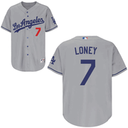 mlb los angeles dodgers loney #7 grey mlb los angeles dodgers loney #7 grey