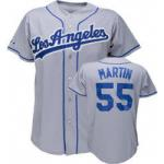 mlb los angeles dodgers martin #55 grey mlb los angeles dodgers martin #55 grey