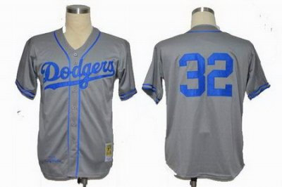 Los Angeles Dodgers 32 Koufax Grey M&N 1955 Los Angeles Dodgers 32 Koufax Grey M&N 1955