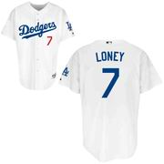 Los Angeles Dodgers James Loney 7 Home Jersey white Los Angeles Dodgers James Loney 7 Home Jersey white