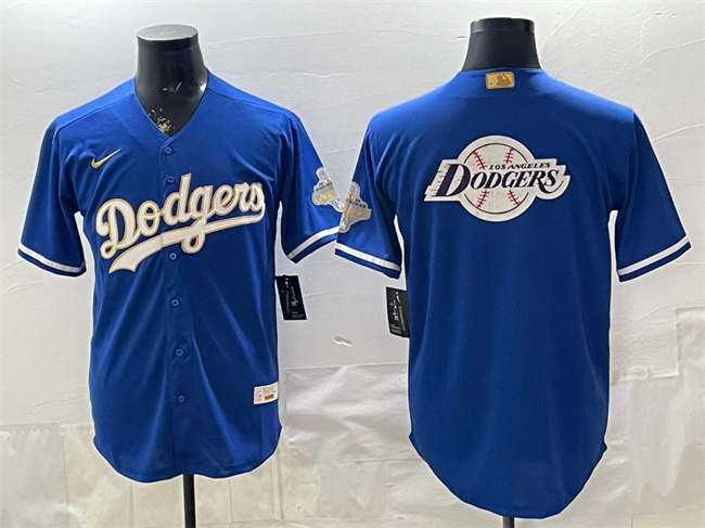 Men's Los Angeles Dodgers Team Big Logo Royal 2026 Alternate Gold Collection Stadium Stitched Baseball Jersey 001 Men's Los Angeles Dodgers Team Big Logo Royal 2026 Alternate Gold Collection Stadium Stitched Baseball Jersey 001