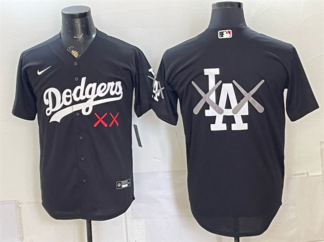 Men's Los Angeles Dodgers Black Vapor Premier Limited Stitched Baseball Jersey