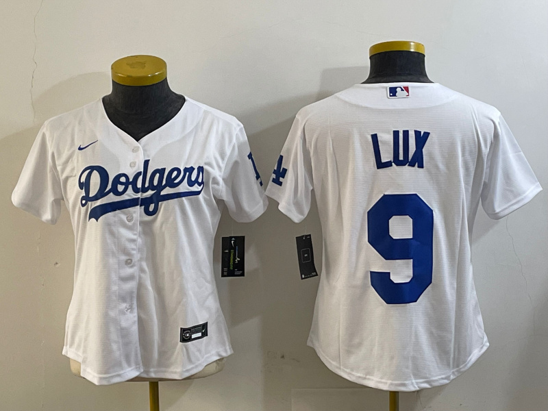 Women's Los Angeles Dodgers #9 White Cool Base Stitched Baseball Jersey Women's Los Angeles Dodgers #9 White Cool Base Stitched Baseball Jersey