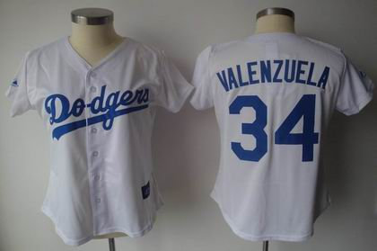 WOMEN Los Angeles Dodgers 34 Fernando Valenzuela white Jersey WOMEN Los Angeles Dodgers 34 Fernando Valenzuela white Jersey