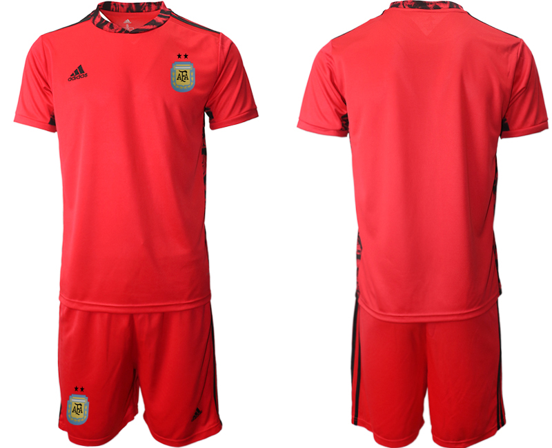 Men's Argentina Blank red goalkeeper Jersey