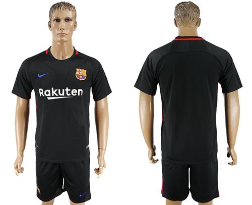 Barcelona Blank Black Goalkeeper Soccer Club Jersey Barcelona Blank Black Goalkeeper Soccer Club Jersey