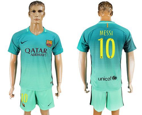 Barcelona #10 Messi Sec Away Soccer Club Jersey