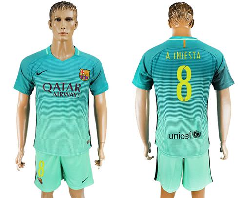 Barcelona #8 A.Iniesta Sec Away Soccer Club Jersey Barcelona #8 A.Iniesta Sec Away Soccer Club Jersey