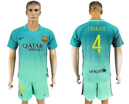 Barcelona #4 I.Rakitic Sec Away Soccer Club Jersey Barcelona #4 I.Rakitic Sec Away Soccer Club Jersey