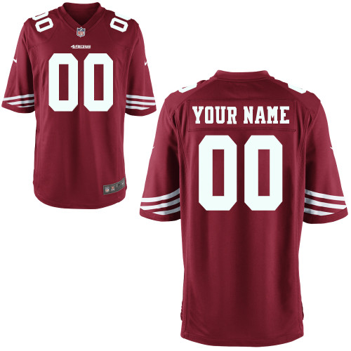 Nike San Francisco 49ers Customized Game Red Jerseys Nike San Francisco 49ers Customized Game Red Jerseys
