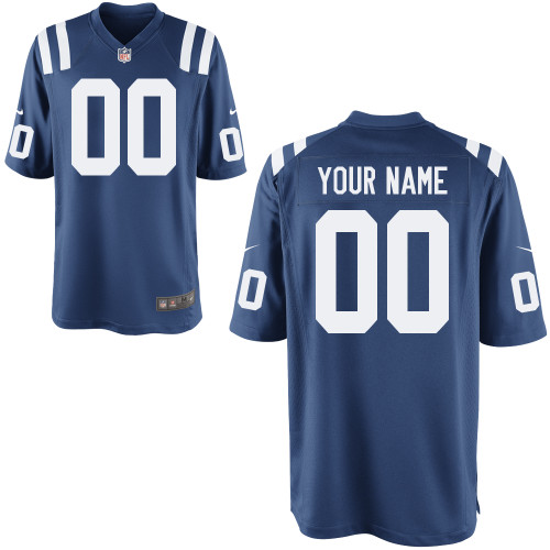Nike Indianapolis Colts Customized Game Blue Jerseys Nike Indianapolis Colts Customized Game Blue Jerseys