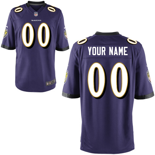 Nike Baltimore Ravens Customized Game Purple Jerseys Nike Baltimore Ravens Customized Game Purple Jerseys