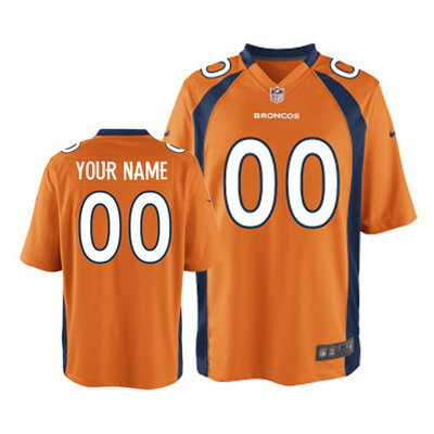 Nike Denver Broncos Customized Game Orange Jerseys Nike Denver Broncos Customized Game Orange Jerseys