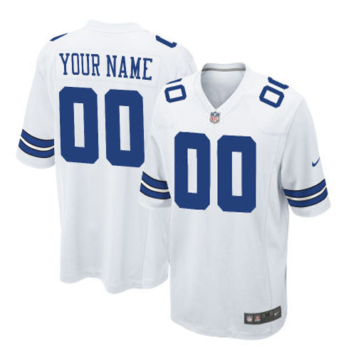 Nike Dallas Cowboys Customized Game White Jerseys Nike Dallas Cowboys Customized Game White Jerseys