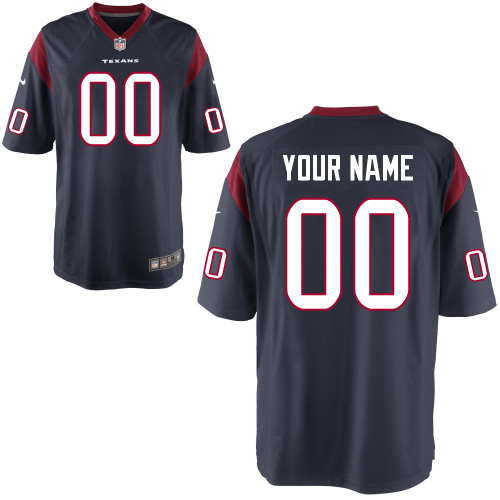 Nike Houston Texans Customized Game Blue Jerseys Nike Houston Texans Customized Game Blue Jerseys