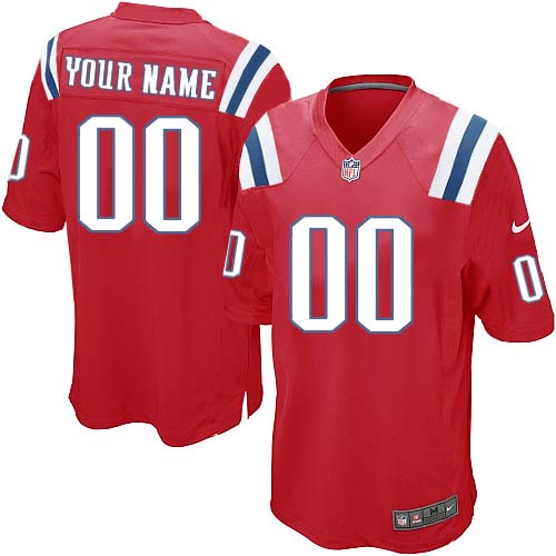 Nike New England Patriots Customized Game Red Jerseys Nike New England Patriots Customized Game Red Jerseys