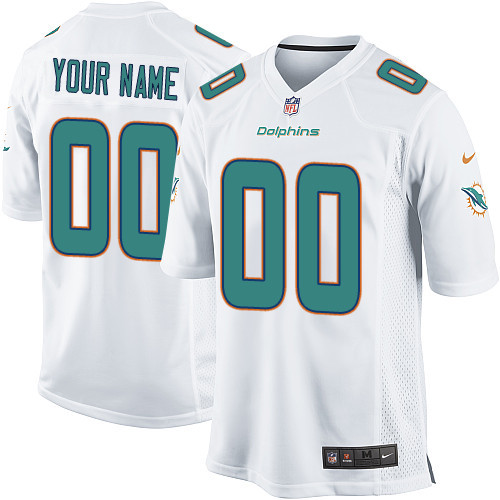 Nike Miami Dolphins Customized New Game White Jerseys Nike Miami Dolphins Customized New Game White Jerseys