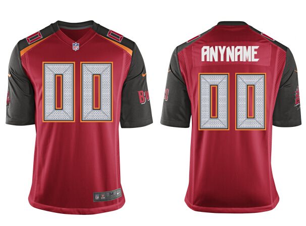 Nike Buccaneers Men Red Game Customized Jersey Nike Buccaneers Men Red Game Customized Jersey