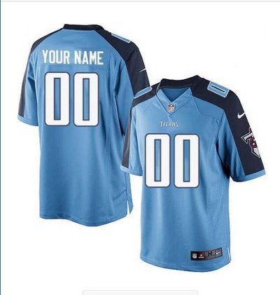 Men's Nike Tennessee Titans Customized Limited Light Blue Team Color NFL Jersey Men's Nike Tennessee Titans Customized Limited Light Blue Team Color NFL Jersey