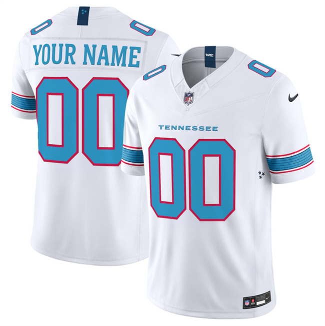 Men's Tennessee Titans Active Player Custom White 2026 F.U.S.E. Vapor Limited Stitched Football Jersey Men's Tennessee Titans Active Player Custom White 2026 F.U.S.E. Vapor Limited Stitched Football Jersey