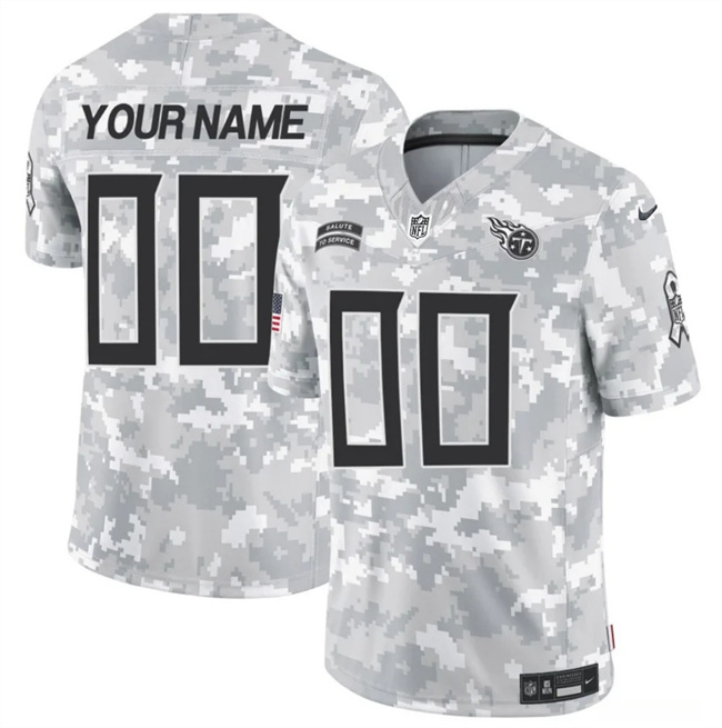 Men's Tennessee Titans Active Player Custom 2024 F.U.S.E Arctic Camo Salute To Service Limited Stitched Football Jersey Men's Tennessee Titans Active Player Custom 2024 F.U.S.E Arctic Camo Salute To Service Limited Stitched Football Jersey