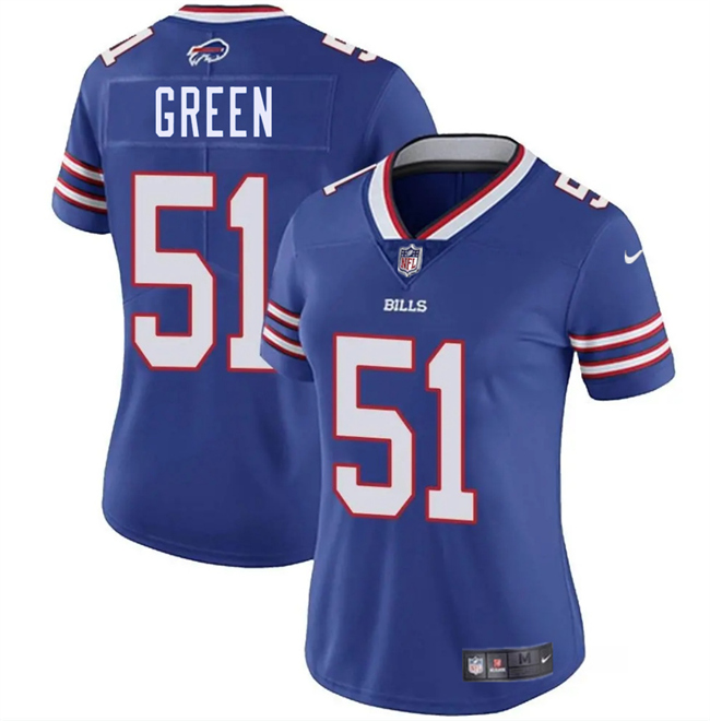 Women's Buffalo Bills #51 Kendrick Green Blue Vapor Stitched Football Jersey(Run Small) Women's Buffalo Bills #51 Kendrick Green Blue Vapor Stitched Football Jersey(Run Small)