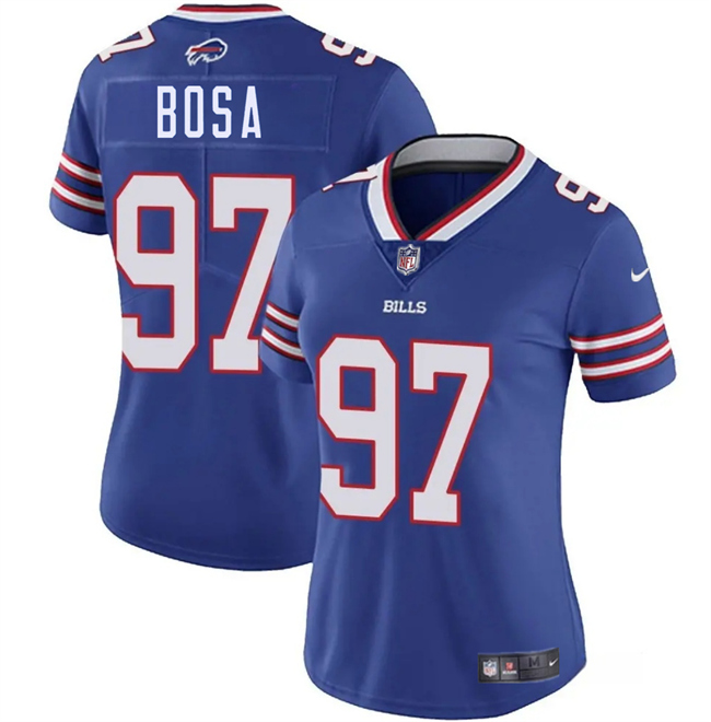 Women's Buffalo Bills #97 Joey Bosa Royal Vapor Stitched Football Jersey(Run Small) Women's Buffalo Bills #97 Joey Bosa Royal Vapor Stitched Football Jersey(Run Small)