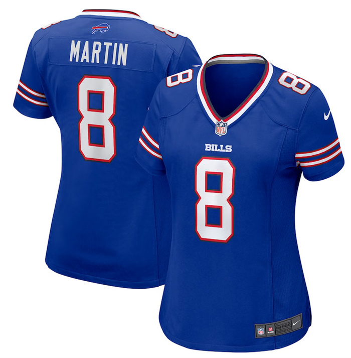 Women's Buffalo Bills #8 Sam Martin Blue Stitched Game Jersey(Run Small) Women's Buffalo Bills #8 Sam Martin Blue Stitched Game Jersey(Run Small)