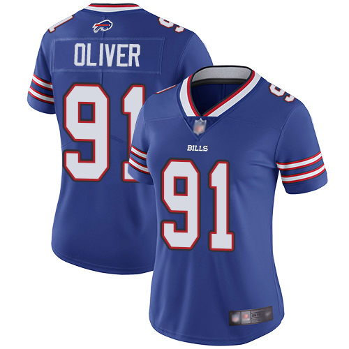 Bills #91 Ed Oliver Royal Blue Team Color Women's Stitched Football Vapor Untouchable Limited Jersey Bills #91 Ed Oliver Royal Blue Team Color Women's Stitched Football Vapor Untouchable Limited Jersey