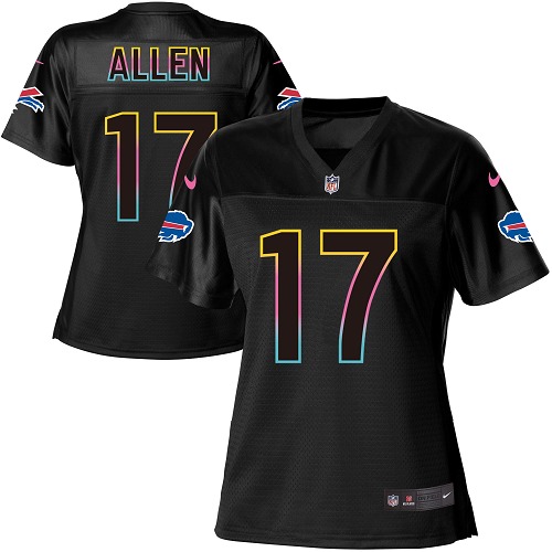 Nike Bills #17 Josh Allen Black Women's NFL Fashion Game Jersey Nike Bills #17 Josh Allen Black Women's NFL Fashion Game Jersey