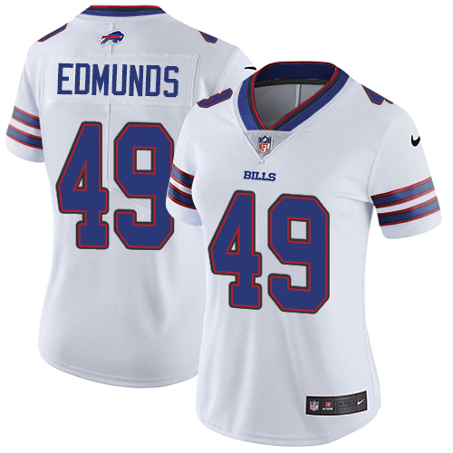 Nike Bills #49 Tremaine Edmunds White Women's Stitched NFL Vapor Untouchable Limited Jersey Nike Bills #49 Tremaine Edmunds White Women's Stitched NFL Vapor Untouchable Limited Jersey
