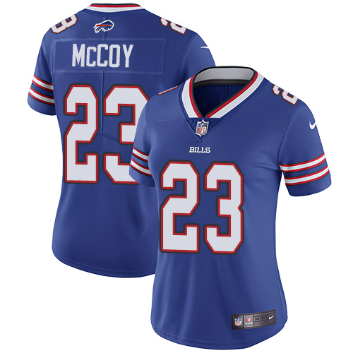 Nike Bills #23 LeSean McCoy Royal Blue Team Color Women's Stitched NFL Vapor Untouchable Limited Jersey Nike Bills #23 LeSean McCoy Royal Blue Team Color Women's Stitched NFL Vapor Untouchable Limited Jersey