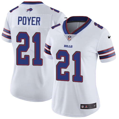 Nike Bills #21 Jordan Poyer White Women's Stitched NFL Vapor Untouchable Limited Jersey Nike Bills #21 Jordan Poyer White Women's Stitched NFL Vapor Untouchable Limited Jersey