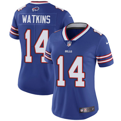 Nike Bills #14 Sammy Watkins Royal Blue Team Color Women's Stitched NFL Vapor Untouchable Limited Jersey