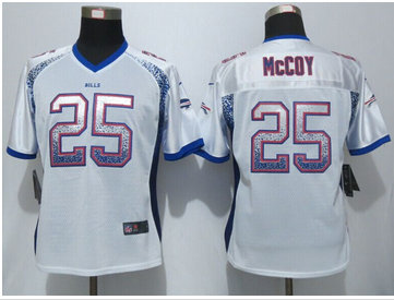 Women Nike Bills #25 LeSean McCoy Drift Fashion White Elite Jerseys