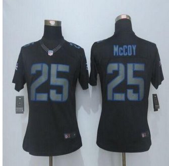 Women New Bills #25 LeSean McCoy Black Impact Stitched NFL Limited Jersey Women New Bills #25 LeSean McCoy Black Impact Stitched NFL Limited Jersey