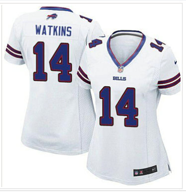 Women's NEW Buffalo Bills #14 Sammy Watkins White NFL Limited Jersey