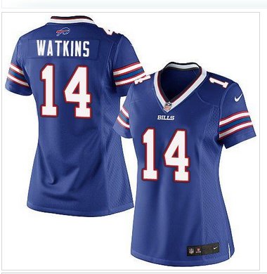 Women's NEW Buffalo Bills #14 Sammy Watkins Royal Blue Team Color NFL Jersey