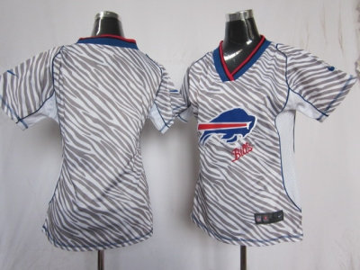 NEW women nfl buffalo bills blank jerseys(fem fan zebra)