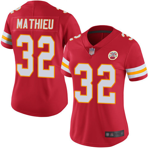 Chiefs #32 Tyrann Mathieu Red Team Color Women's Stitched Football Vapor Untouchable Limited Jersey Chiefs #32 Tyrann Mathieu Red Team Color Women's Stitched Football Vapor Untouchable Limited Jersey