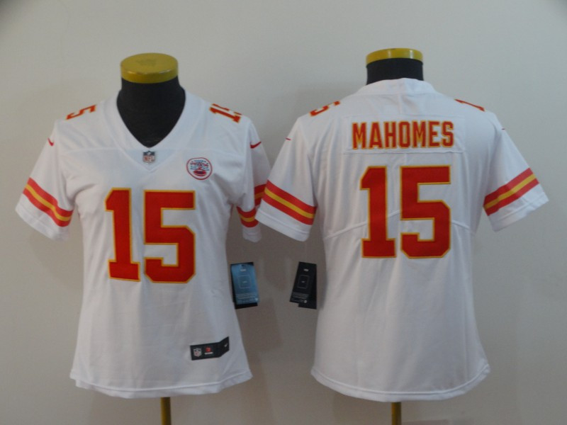Women Nike Chiefs 15 Patrick Mahomes White Women Vapor Untouchable Limited Jersey Women Nike Chiefs 15 Patrick Mahomes White Women Vapor Untouchable Limited Jersey
