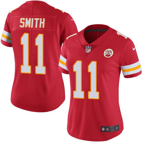 Nike Chiefs #11 Alex Smith Red Team Color Women's Stitched NFL Vapor Untouchable Limited Jersey Nike Chiefs #11 Alex Smith Red Team Color Women's Stitched NFL Vapor Untouchable Limited Jersey