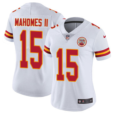 Nike Chiefs #15 Patrick Mahomes II White Women's Stitched NFL Vapor Untouchable Limited Jersey Nike Chiefs #15 Patrick Mahomes II White Women's Stitched NFL Vapor Untouchable Limited Jersey